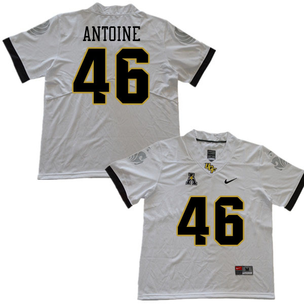 Men #46 Nicholas Antoine UCF Knights College Football Jerseys Stitched Sale-White - Click Image to Close